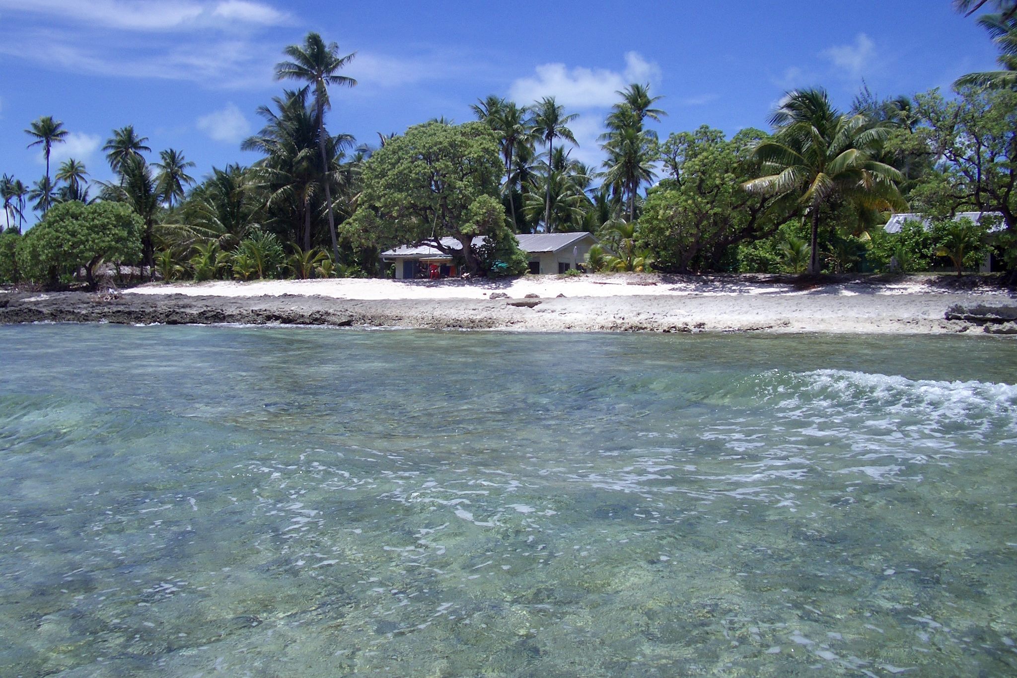 Rising sea levels directly threaten the inhabitants of Kiribati.