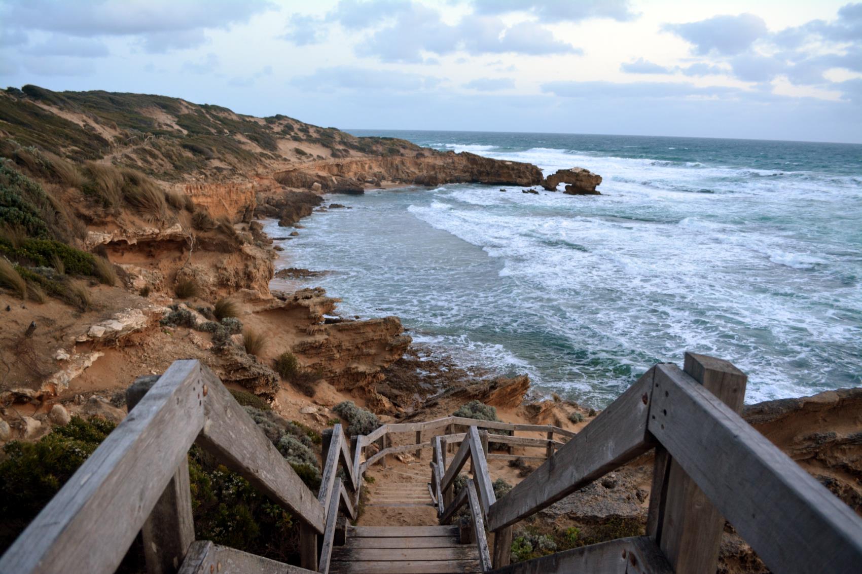 Stairs to Bridgewater Bay